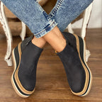 Dama Washington Cleo women's platform ankle boots tan comfort sole - view 2