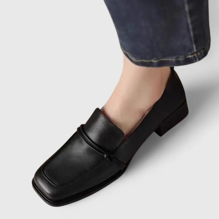 Sable | Women's Black Loafer Slip On Shoes Comfort Casual