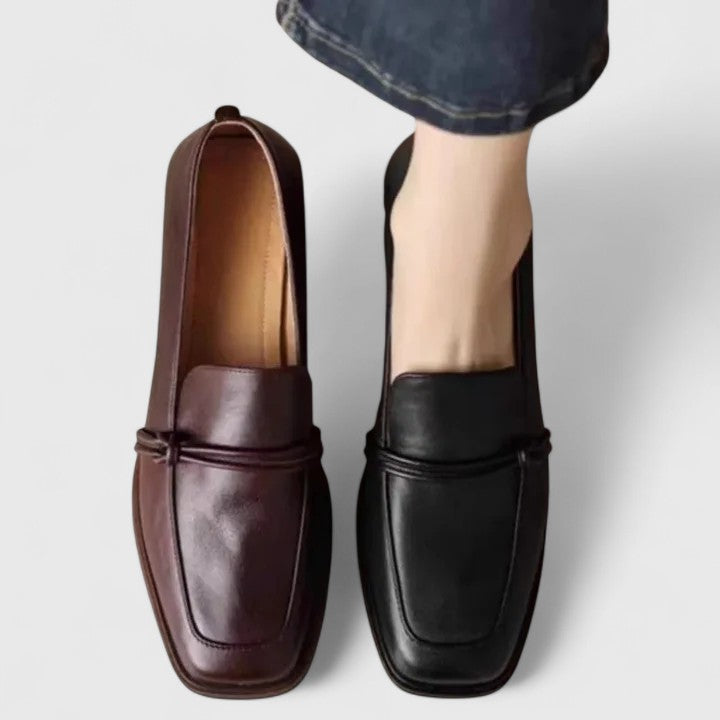 Sable | Women's Black Loafer Slip On Shoes Comfort Casual