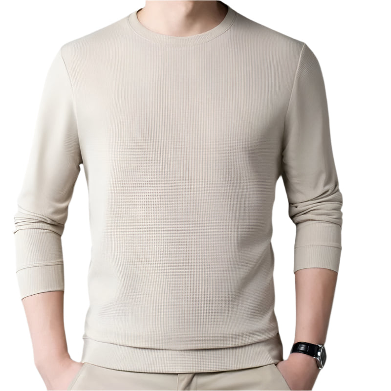 Nina | Men's Crew Neck Knit Sweater Navy Blue
