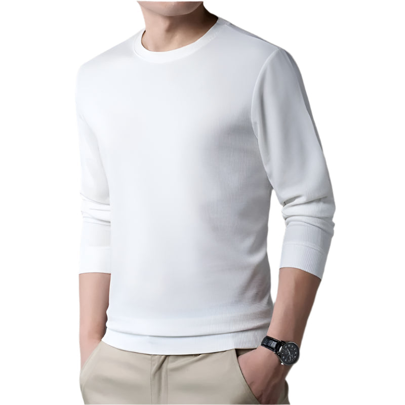 Nina | Men's Crew Neck Knit Sweater Navy Blue