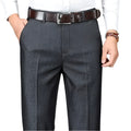 Dama Washington Rowan men's tailored dress pants gray textured - front view