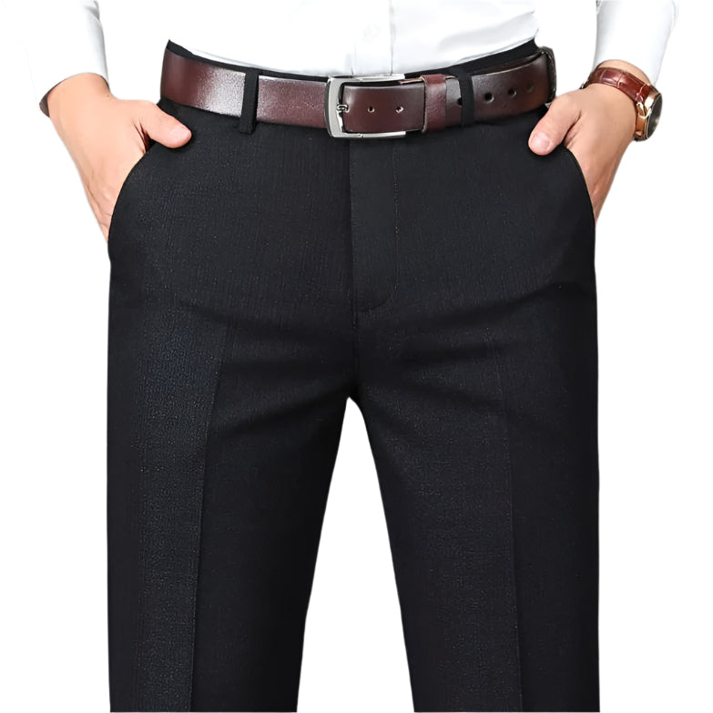 Rowan | Men's Tailored Dress Pants Gray Textured