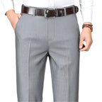 Dama Washington Rowan men's tailored dress pants gray textured - view 3
