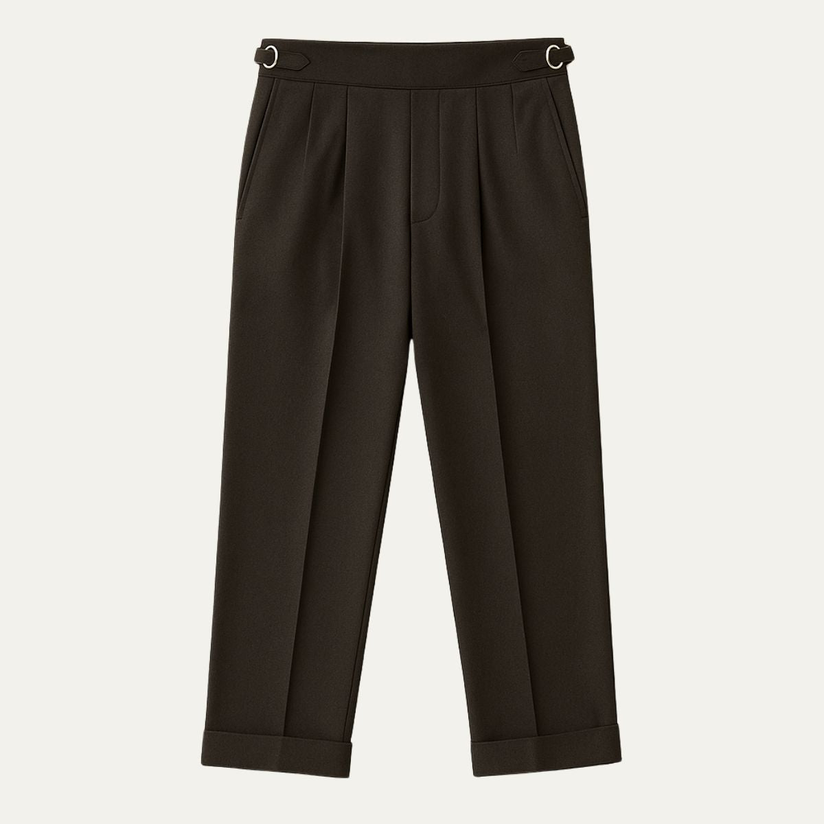 Axel | Men's Pleated Dress Pants Black High Waist