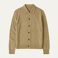 Dama Washington Callum men's cardigan sweater beige collared button front - front view