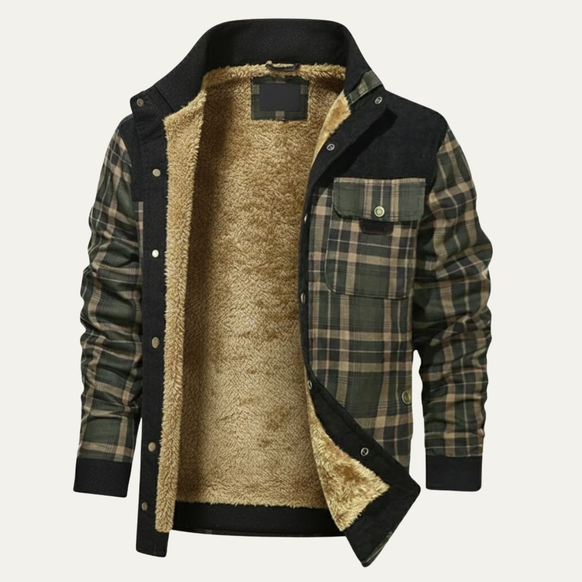 Rhys | Men's Plaid Check Jacket Burgundy Wool Blend