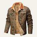 Dama Washington Axel men's sherpa lined denim jacket brown - view 2