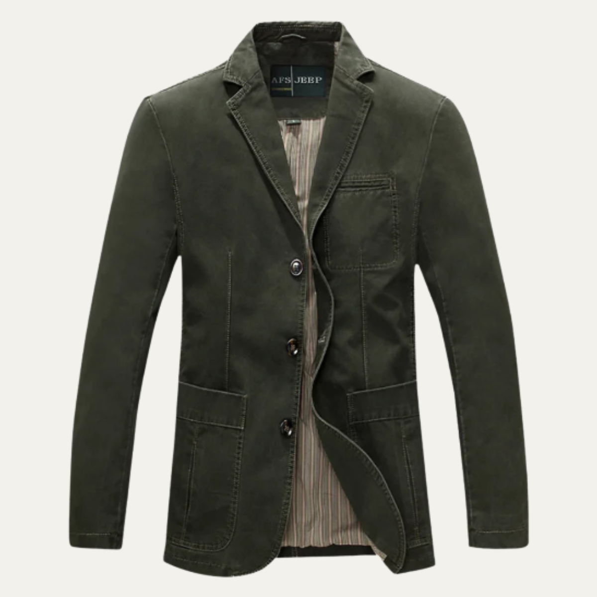 Jude | Men's Casual Cotton Blazer Olive Green