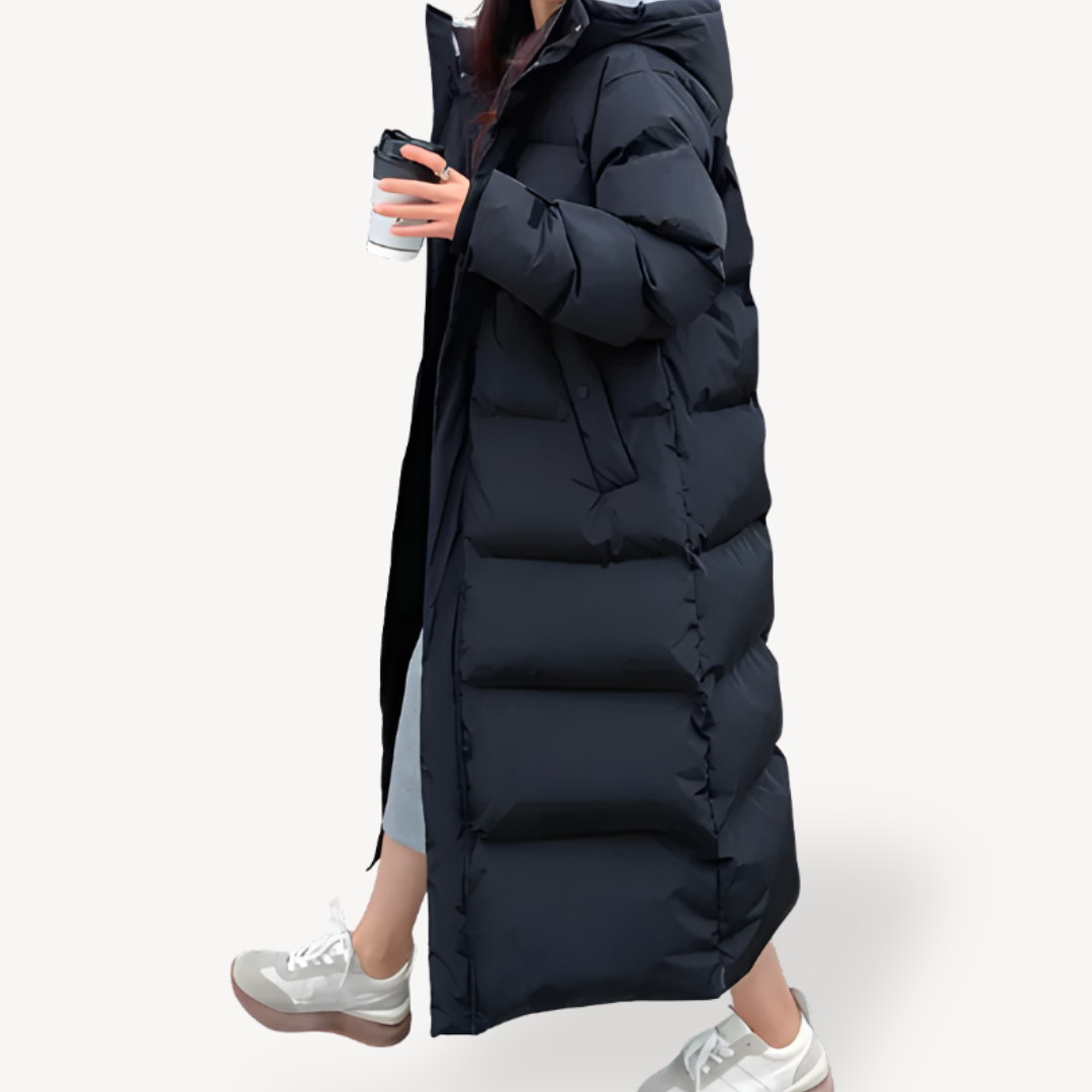 Dama Washington Theodora women's longline quilted hooded puffer jacket - view 3