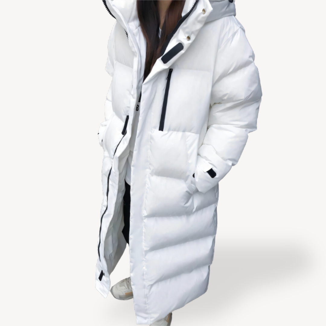 Dama Washington Theodora women's longline quilted hooded puffer jacket - view 4