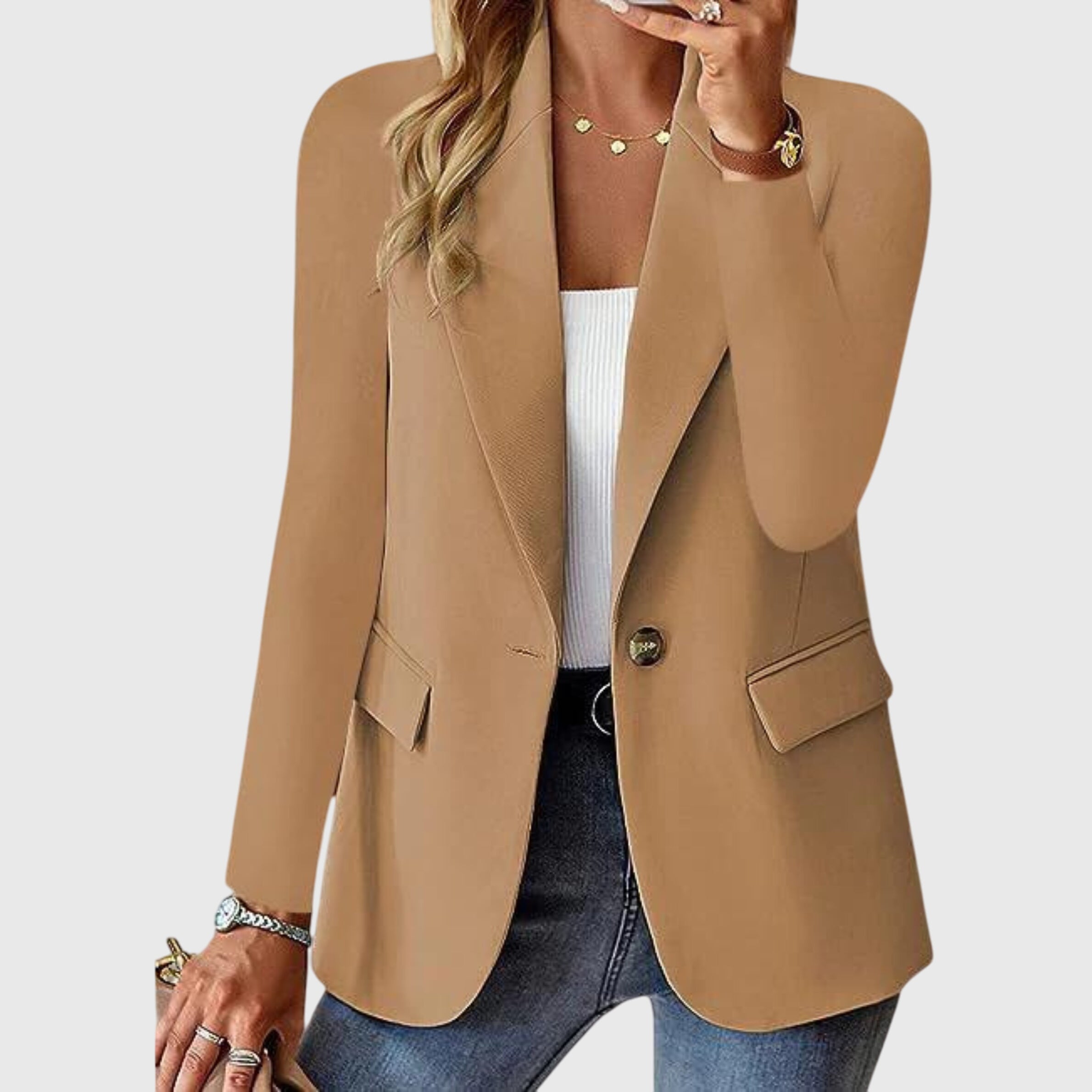 Vera | Women's Womens Blazer Red Tailored Single Button