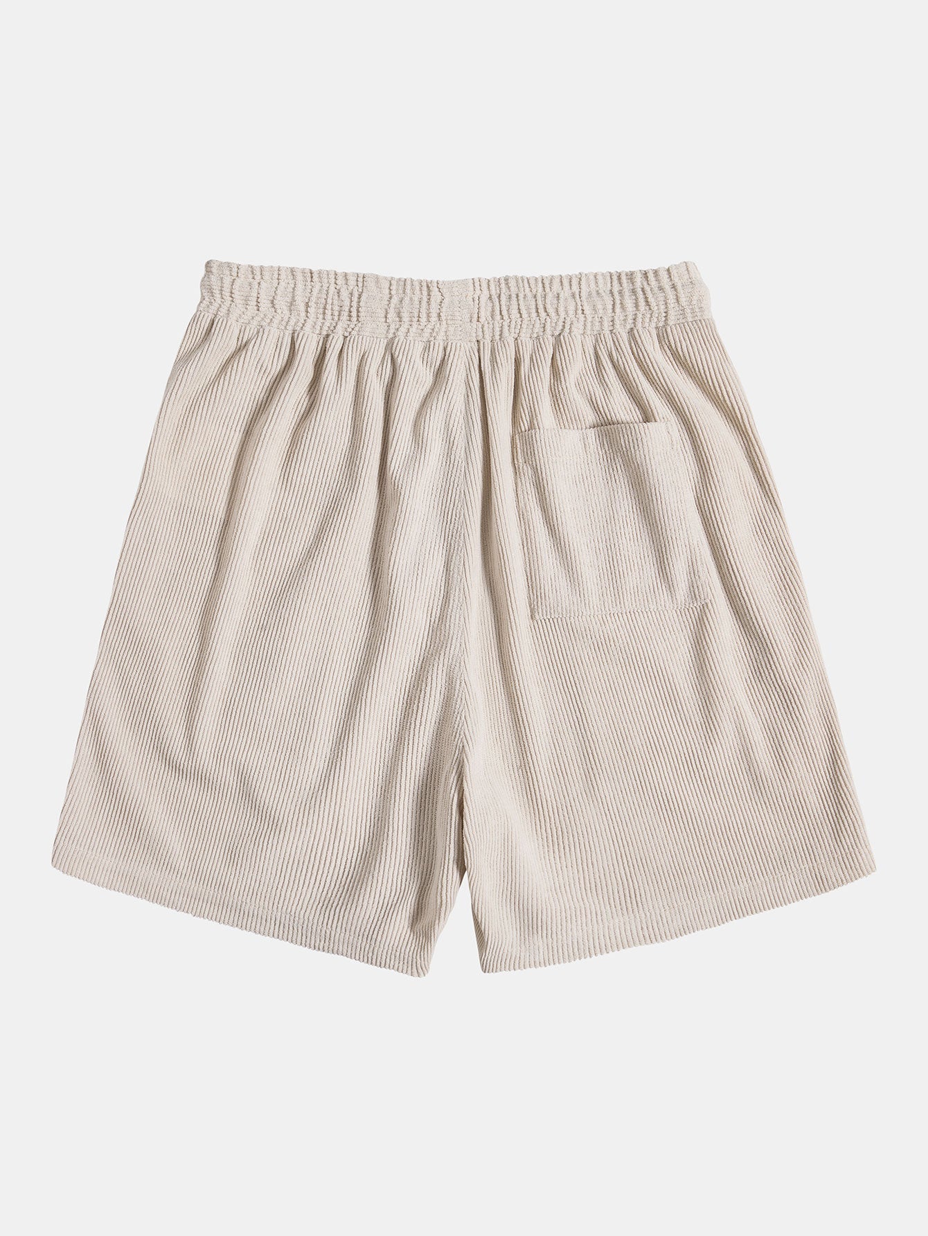 Cole | Men's Lounge Set Cream Ribbed Short Sleeve