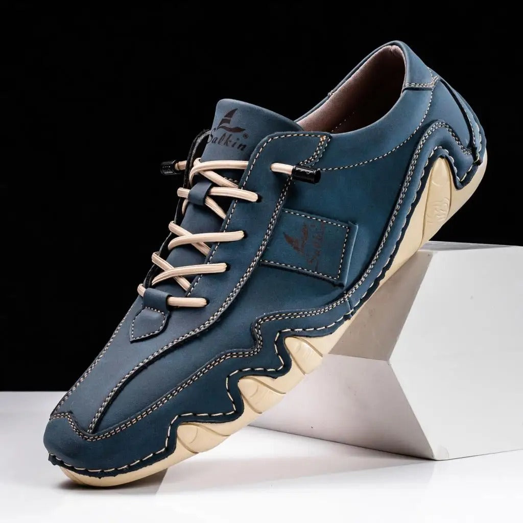 Blake | Men's Casual Lace Up Oxford Shoe Navy Blue