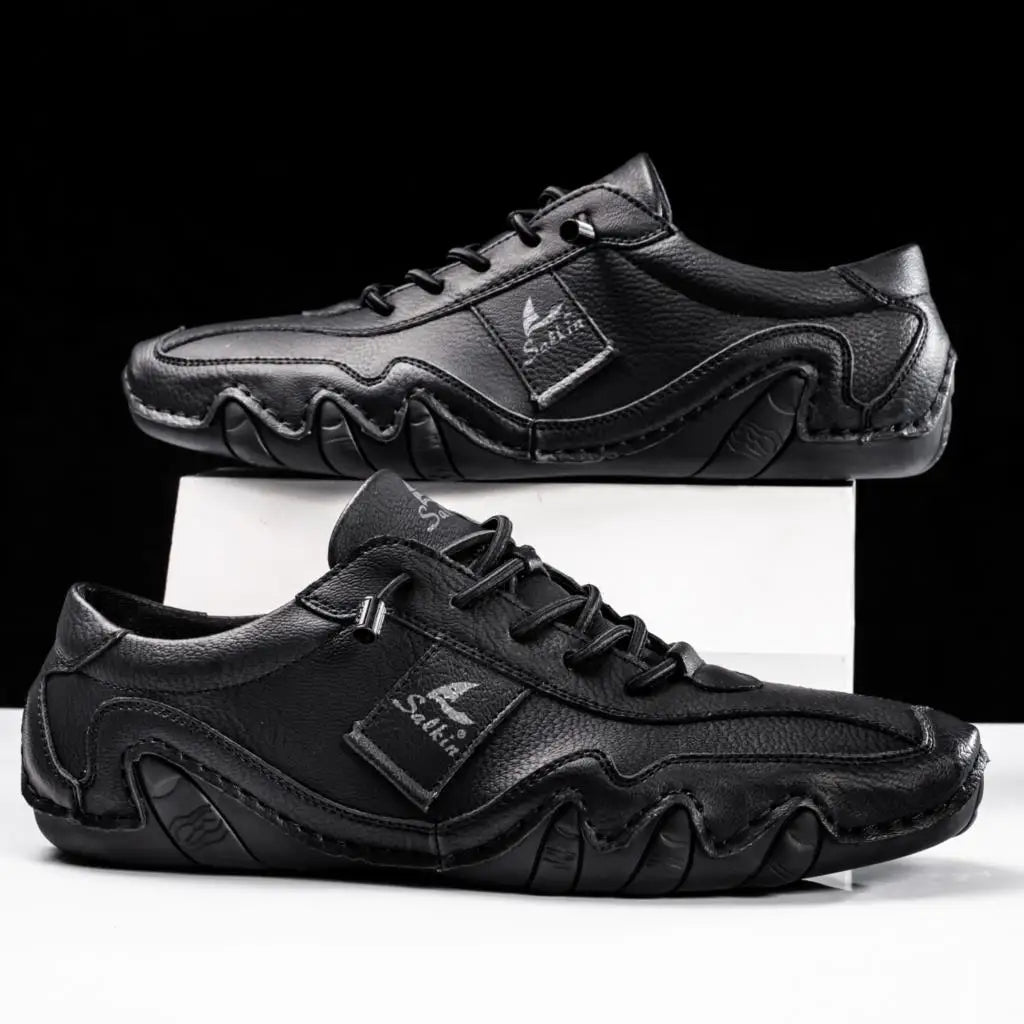 Blake | Men's Casual Lace Up Oxford Shoe Navy Blue