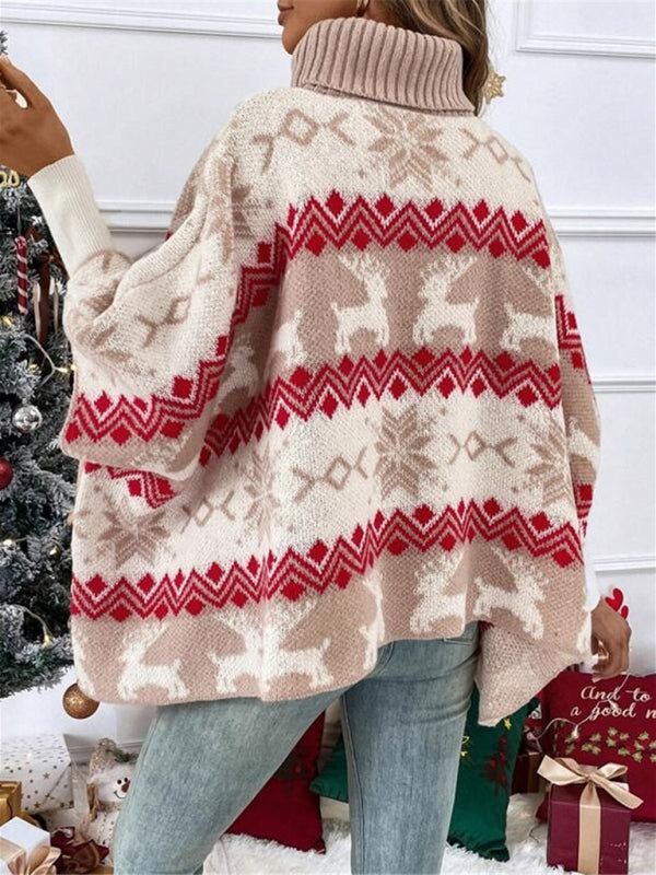 Dama Washington Renata women's oversized turtleneck poncho sweater - view 3