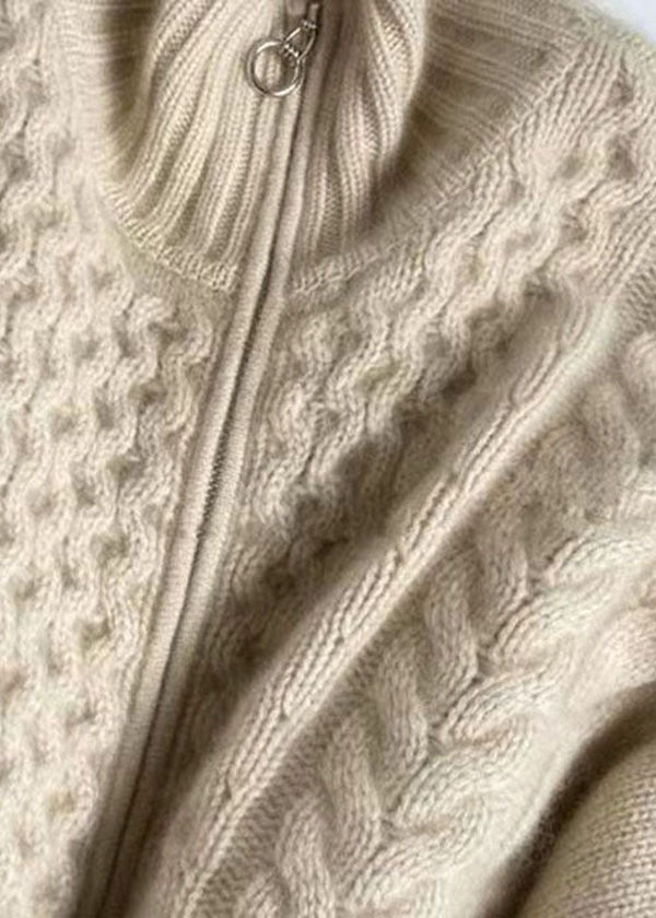 Dama Washington Evadne women's zip up cable knit cardigan - view 2