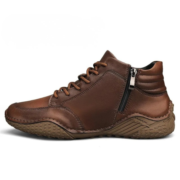 Kade | Men's Brown Leather Lace Up Boots