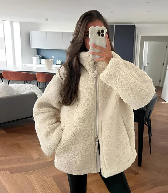 Dama Washington Loveday women's teddy zip-up coat - view 4