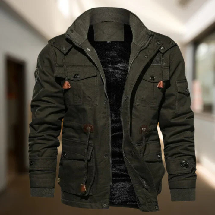 Dama Washington Humbert men's hooded military jacket - view 2