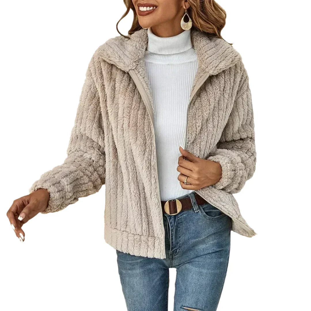 Dama Washington Orsolya women's zip-up relaxed fit jacket - front view