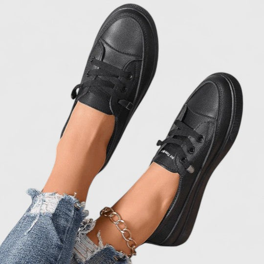 Ivy | Women's White Canvas Lace Up Sneaker Casual