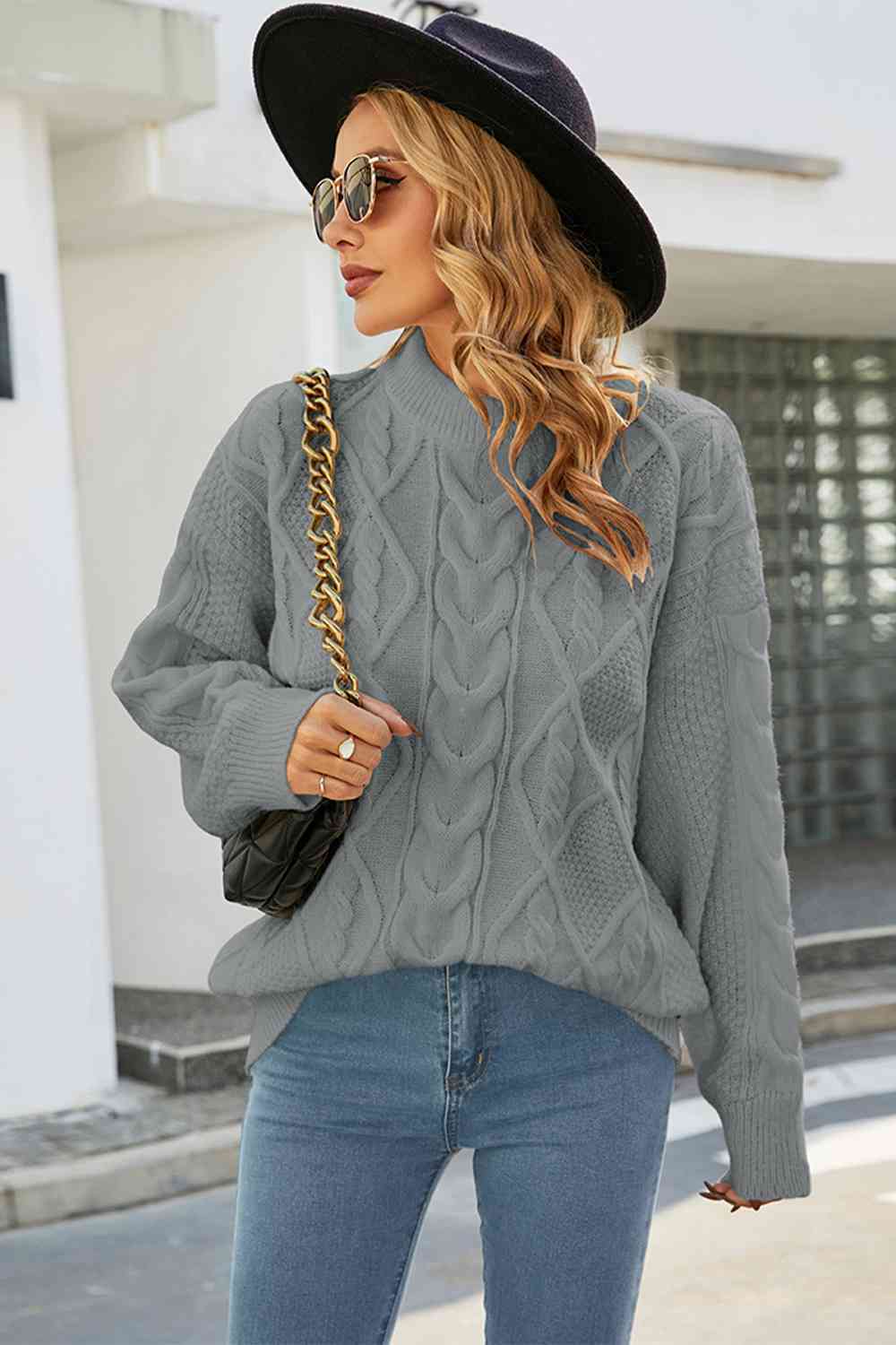 Dama Washington Domenica women's oversized cable knit sweater - view 3