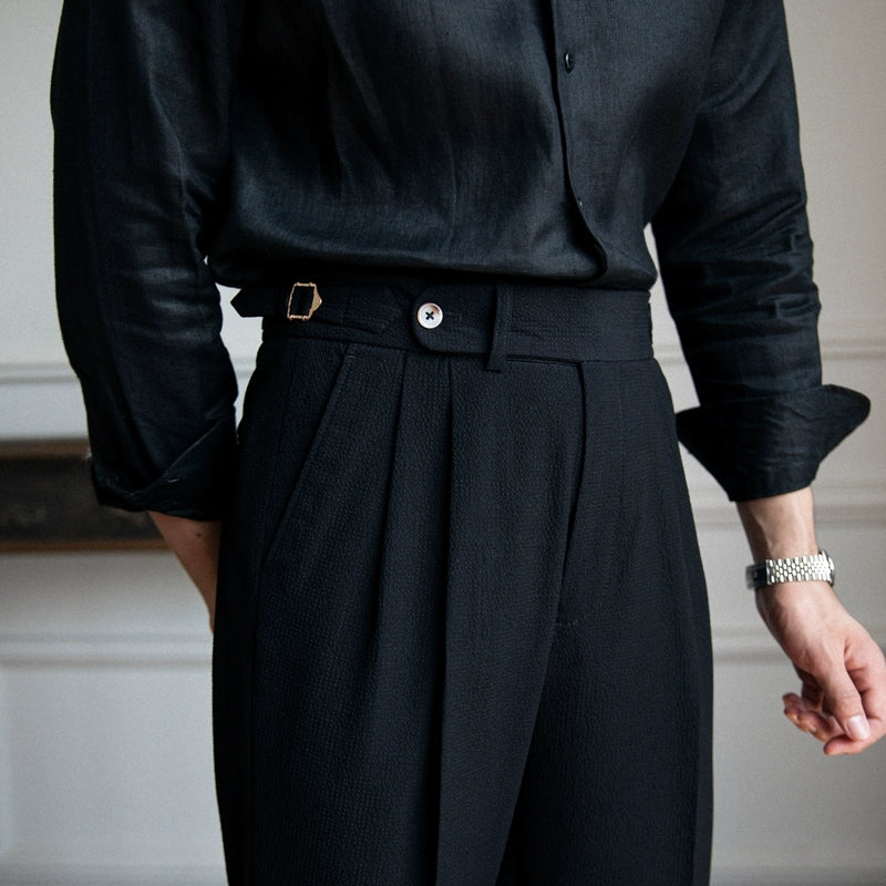 Dash | Men's Pleated Dress Pants Navy