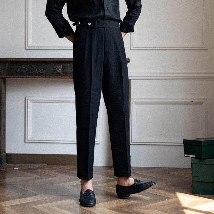Dash | Men's Pleated Dress Pants Navy