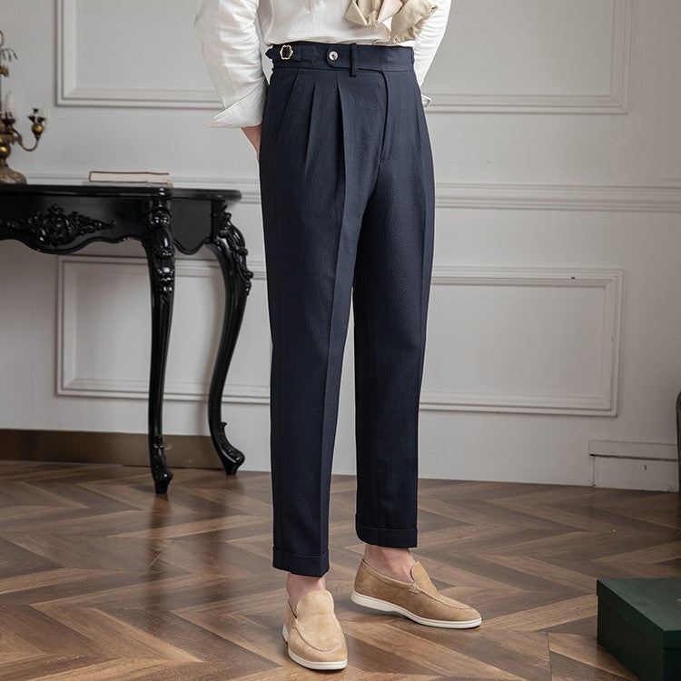 Dash | Men's Pleated Dress Pants Navy