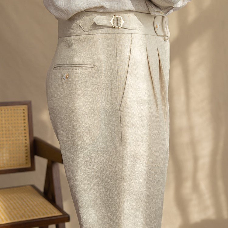 Dash | Men's Pleated Dress Pants Navy