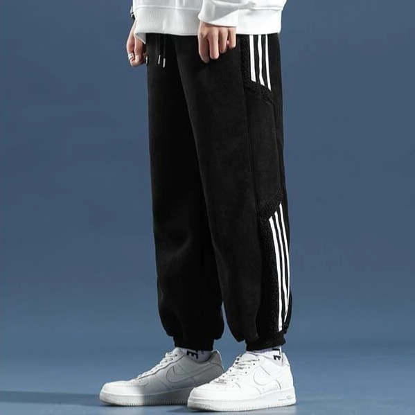 Orion | Men's Baggy Cargo Pants Beige Striped