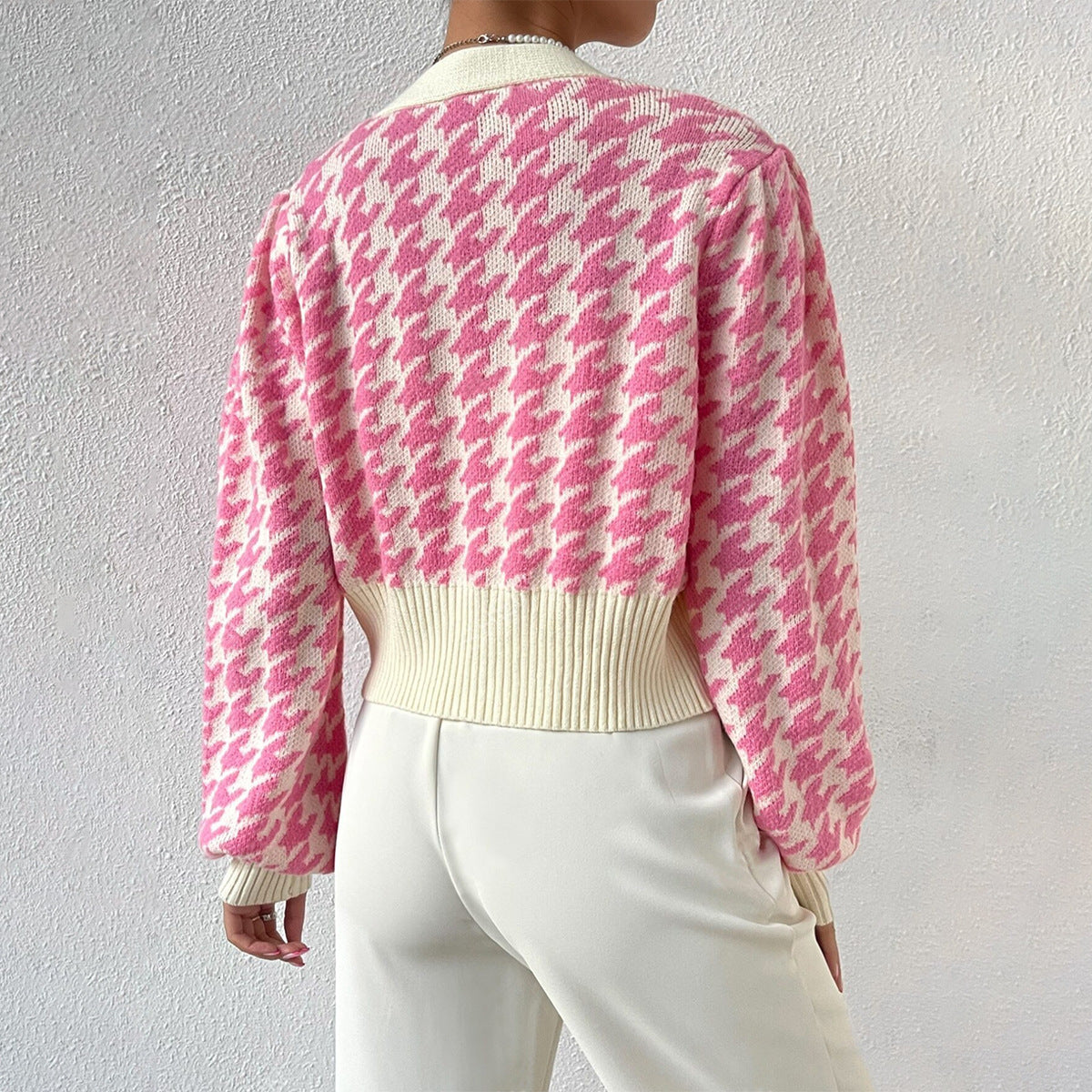 Dama Washington Tiphaine women's cropped v-neck cardigan - view 2