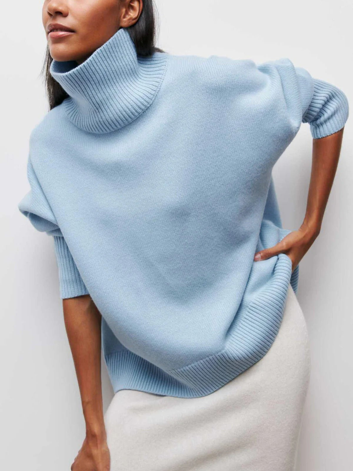 Dama Washington Clarisse women's oversized turtleneck sweater - view 3