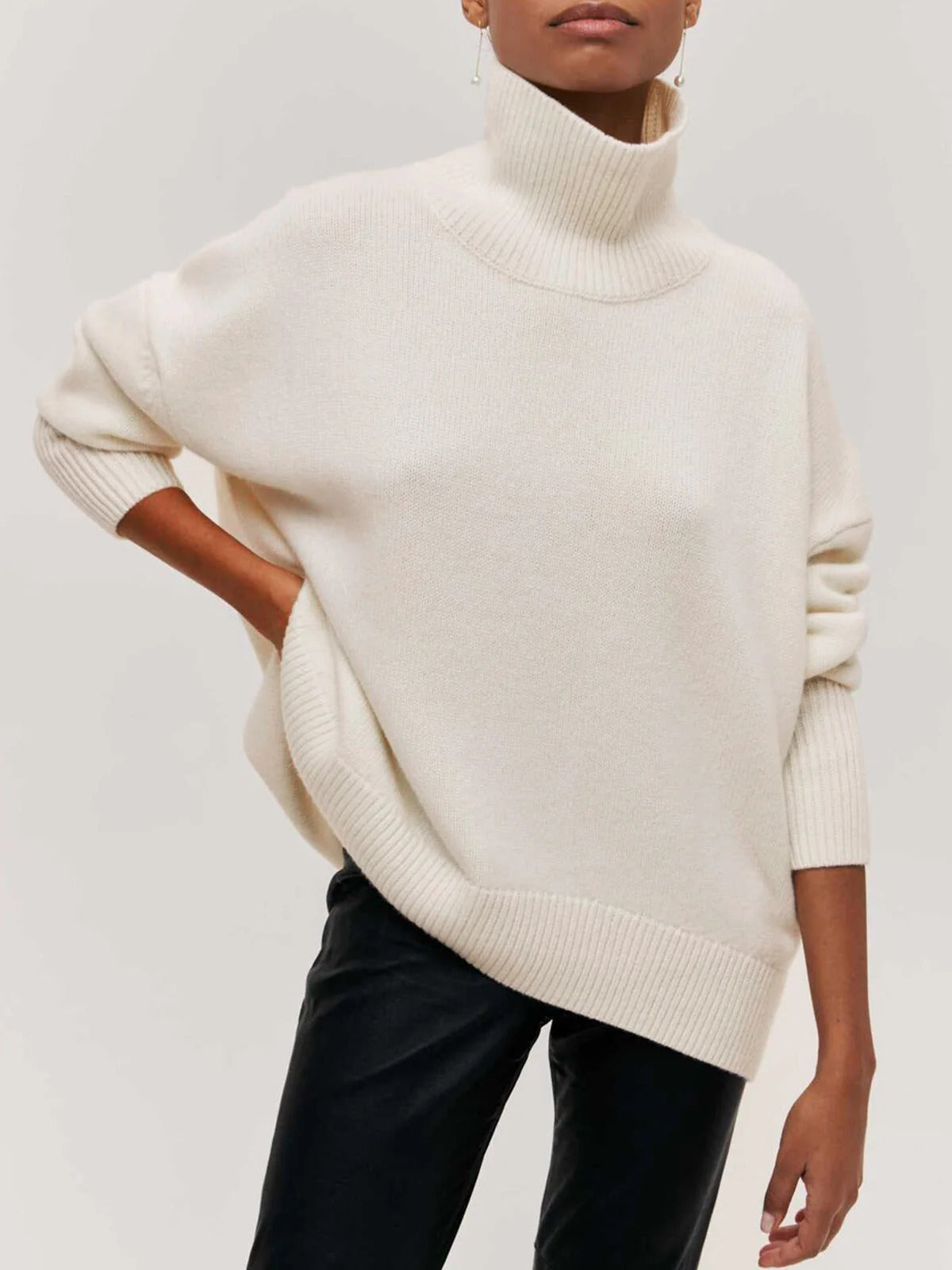 Dama Washington Clarisse women's oversized turtleneck sweater - view 8