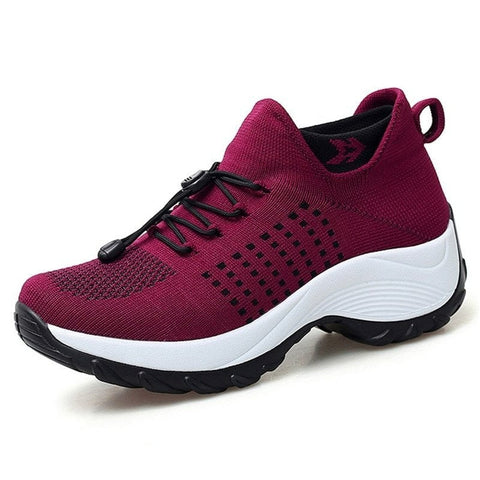 Vera | Women's Knit Walking Shoes Comfort Fit Navy Blue