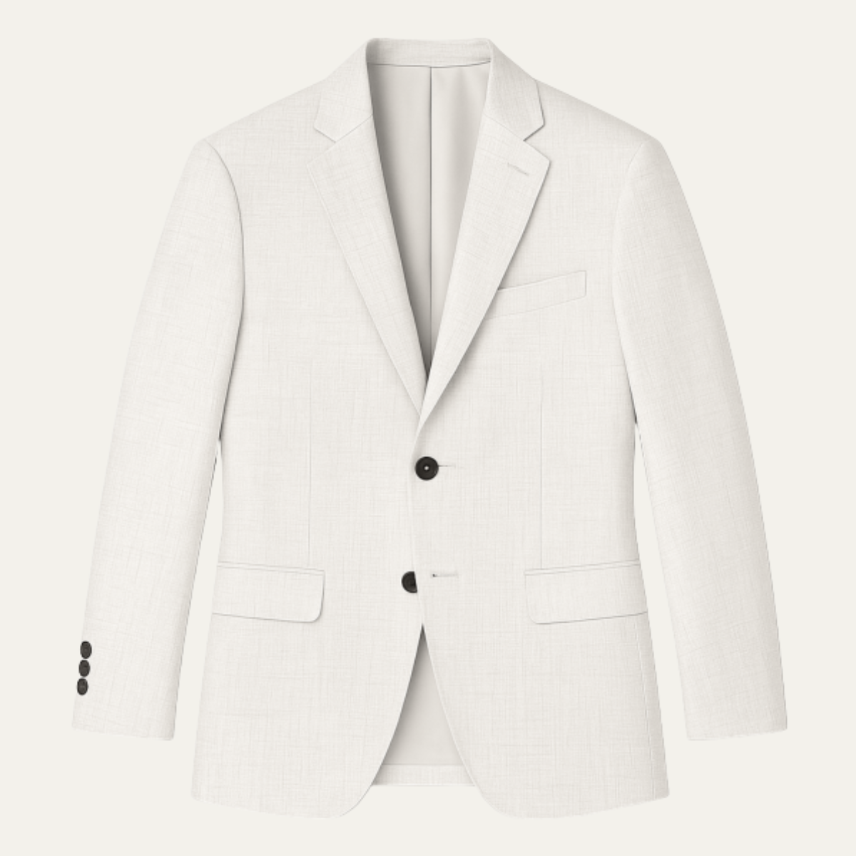 Bram | Men's Smart Casual Slim Fit Blazer Cream