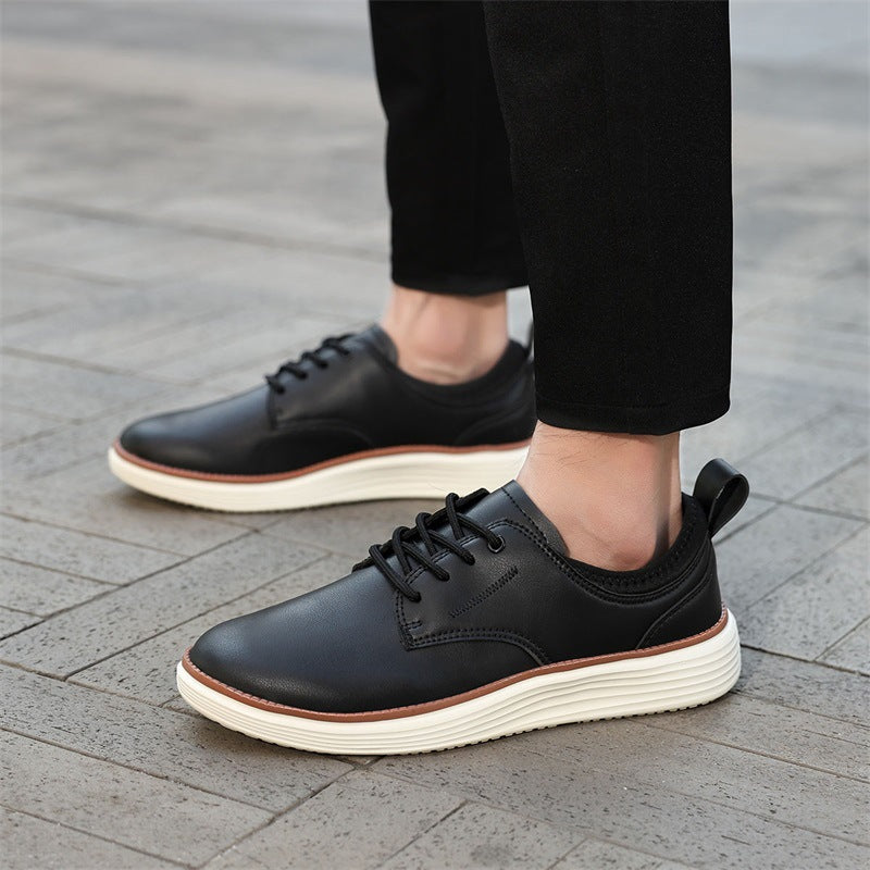 Tate | Men's Casual Lace Up Sneakers Navy White