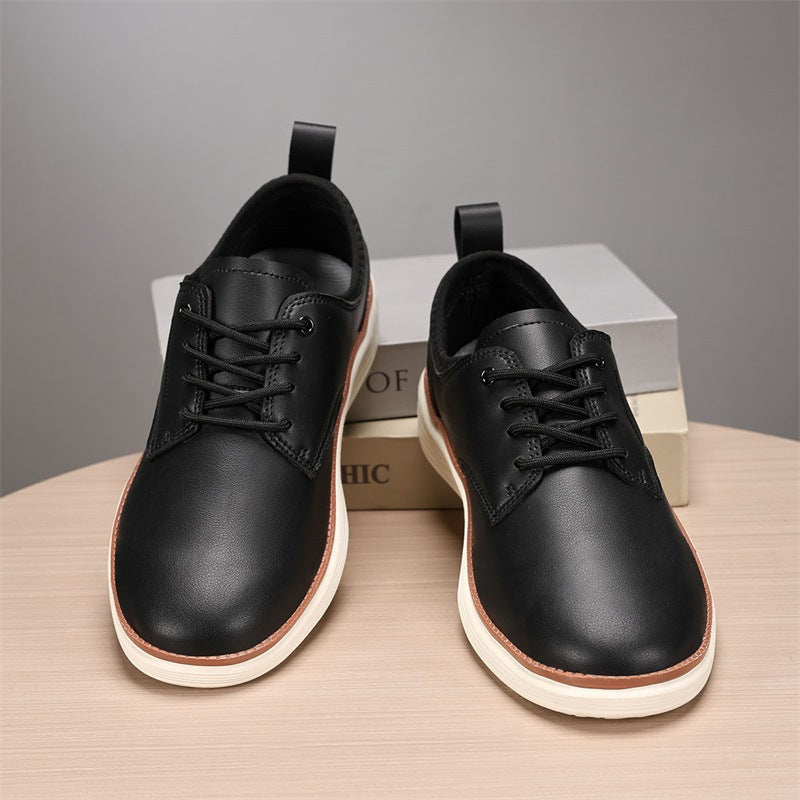 Tate | Men's Casual Lace Up Sneakers Navy White
