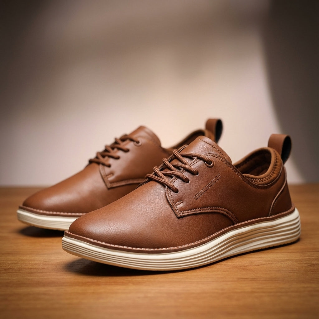Tate | Men's Casual Lace Up Sneakers Navy White