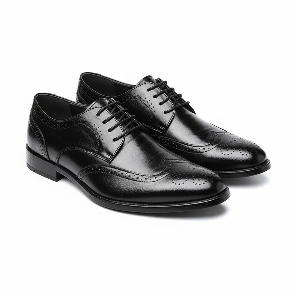 Dama Washington Axel men's brogue oxford dress shoes white black sole - view 3
