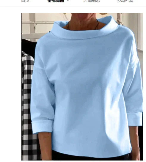 Dama Washington Leocadia women's oversized roll neck top - view 5