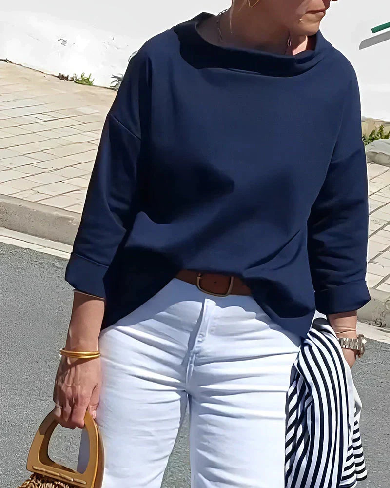 Dama Washington Leocadia women's oversized roll neck top - view 7