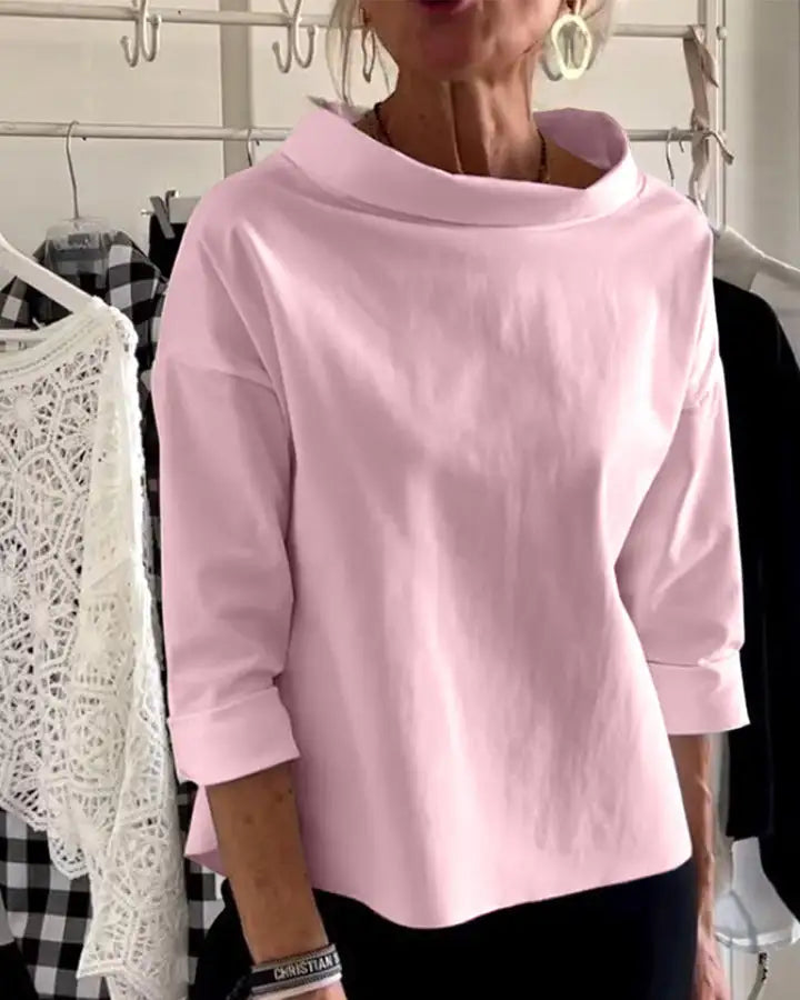 Dama Washington Leocadia women's oversized roll neck top - view 2