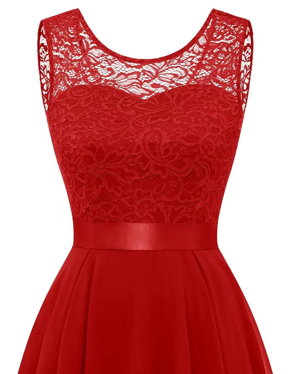Dama Washington Lola women's high low formal dress burgundy lace - view 12