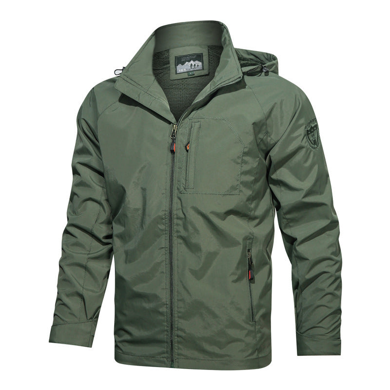 Dama Washington Elric men's hooded lightweight jacket - front view