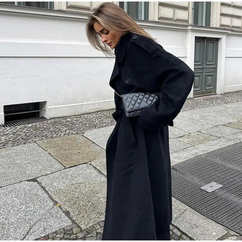 Dama Washington Letizia women's long oversized trench coat - view 2