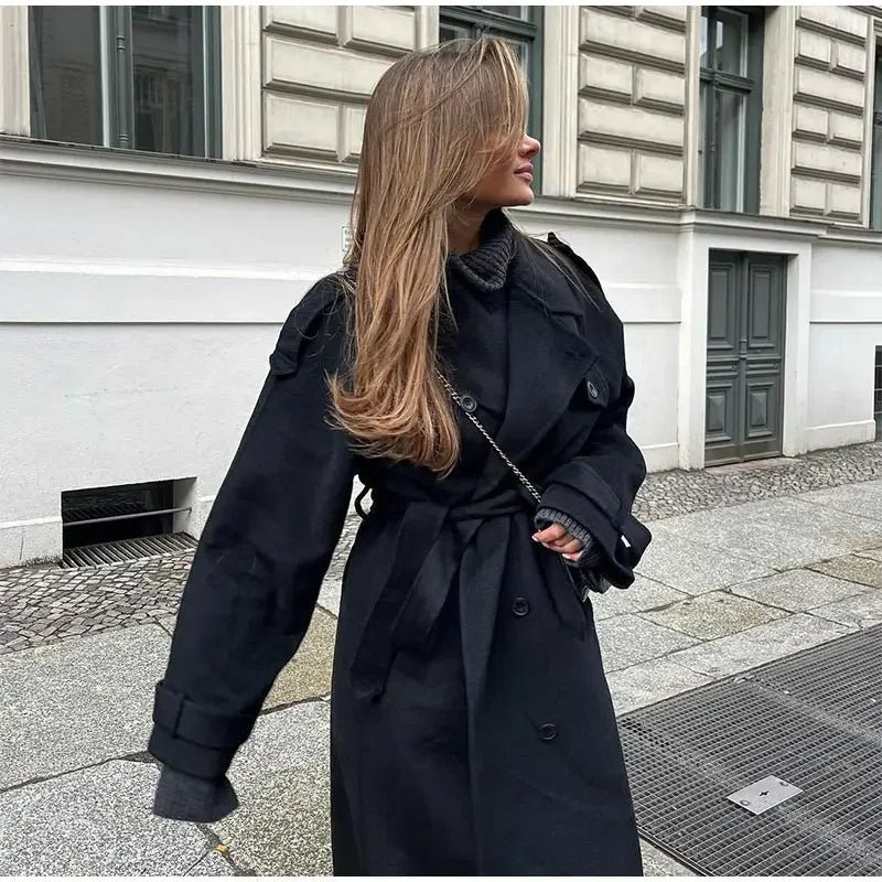 Dama Washington Letizia women's long oversized trench coat - view 3