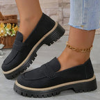 Dama Washington Romy women's black loafer platform sole chunky tread - view 8