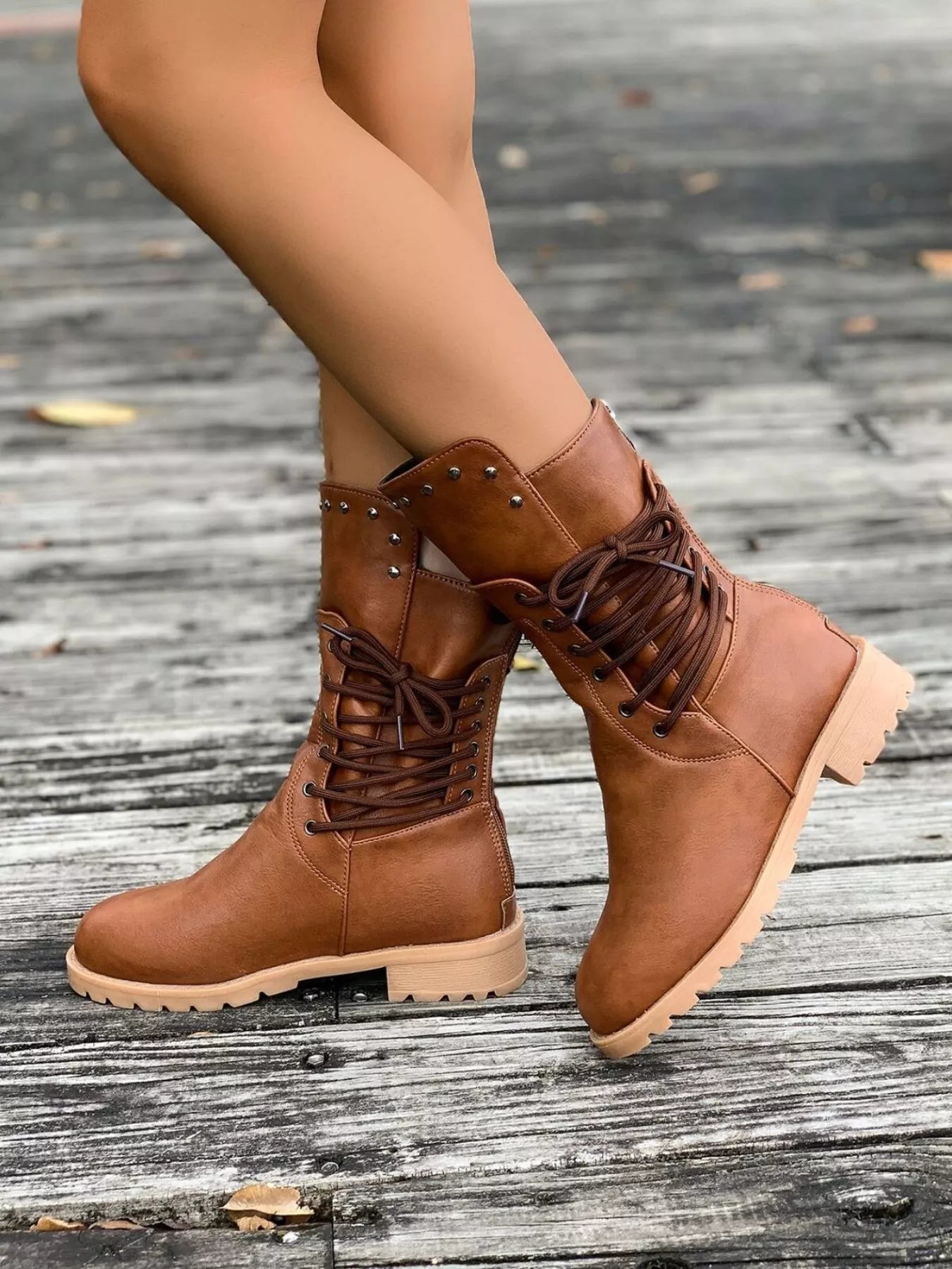 Dama Washington Saskia women's lace-up mid-calf boots - view 3